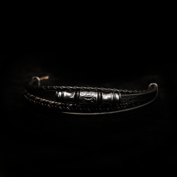 Totem Bead Leather Bracelet - Image 3